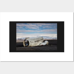 Sólheimasandur United States Navy Douglas Super DC-3, Iceland Posters and Art